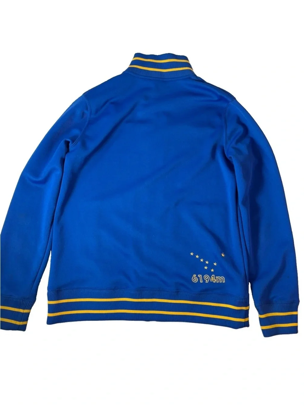 The North Face A5 Series Alaska Denali Jacket Boys L Full Zip Blue Rare 6194m